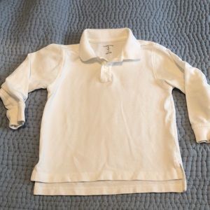 Lands End kids white polo
